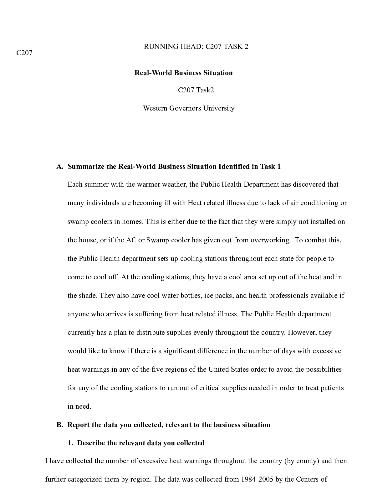 Preview image of C207_Task_2_CC_.docx  RUNNING HEAD: C207 TASK 2 document